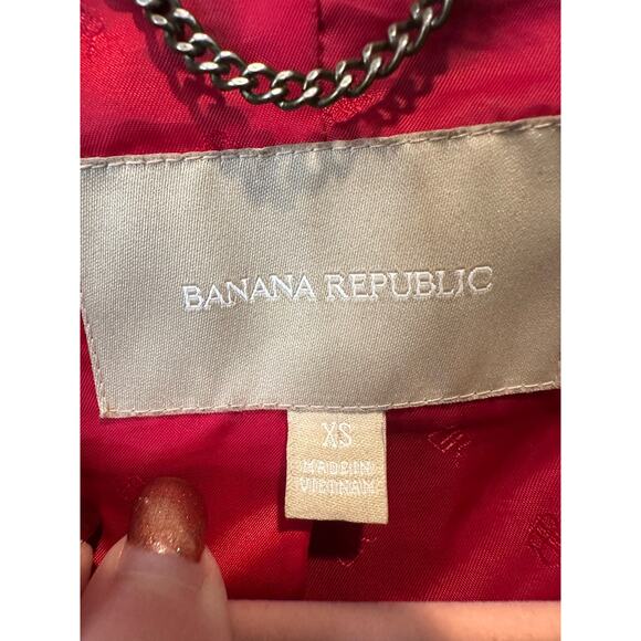 Banana Republic Rare Elena Gilbert Navy Double Breasted Lady Classic Peacoat XS - Picture 16 of 16